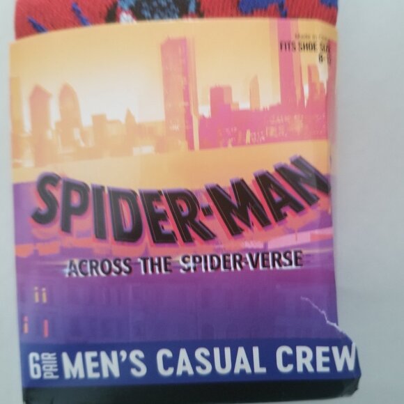 Marvel Spider-man Across The Spider-verse 6 pack socks - Picture 3 of 10